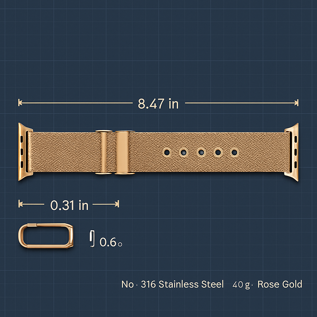 Stainless Steel Buckle Band for Apple Watch