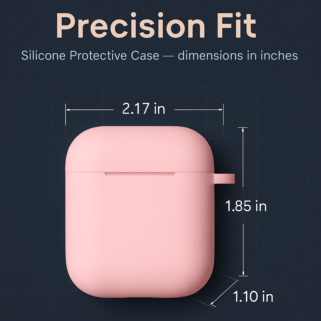 Case with Silicone Cover, Strap and Ear Hooks