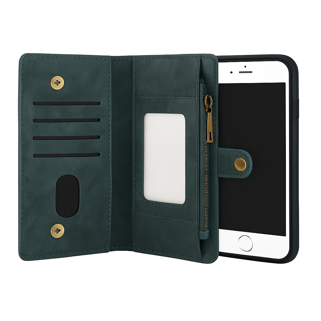 Wallet Case for iPhone 6 Plus - Slim 2-in-1 Design
