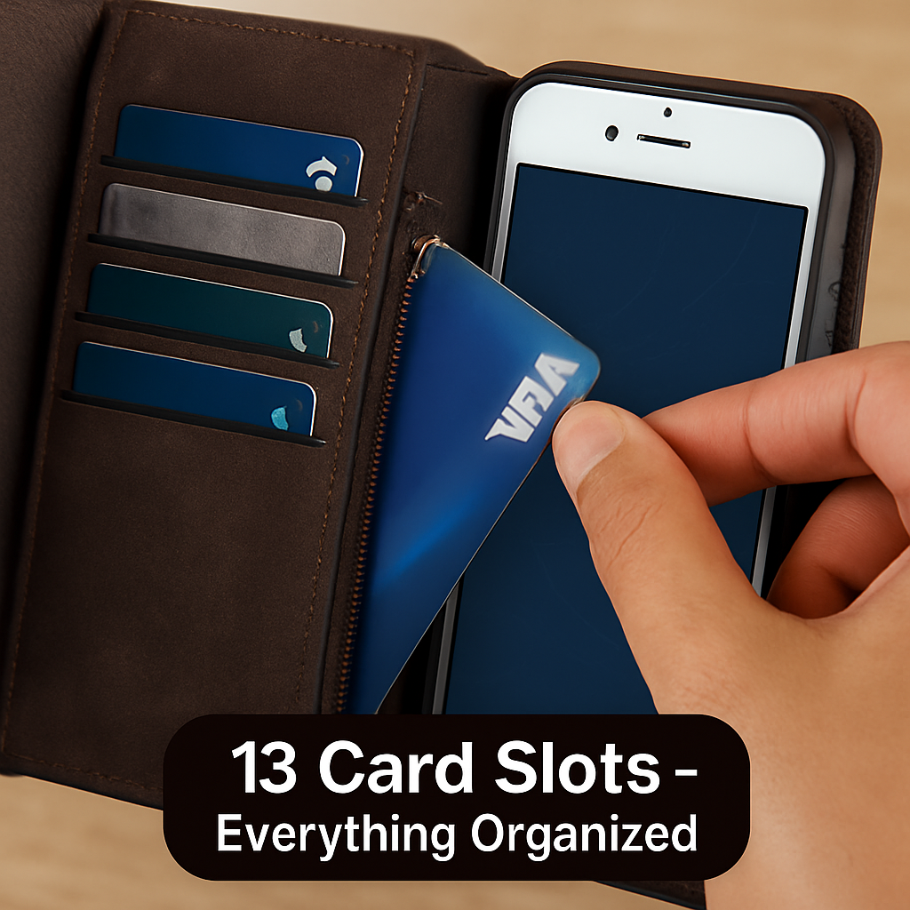 Dual-Folio Wallet Case with Detachable Case