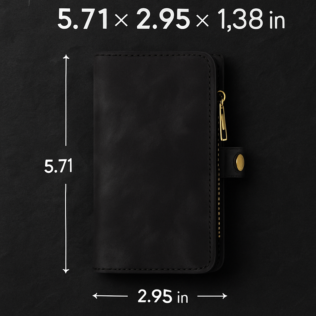 Wallet Case with Detachable Phone and Card Wallet