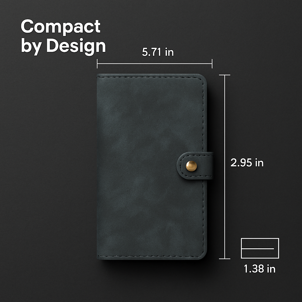 Wallet Case with Detachable Phone and Card Wallet