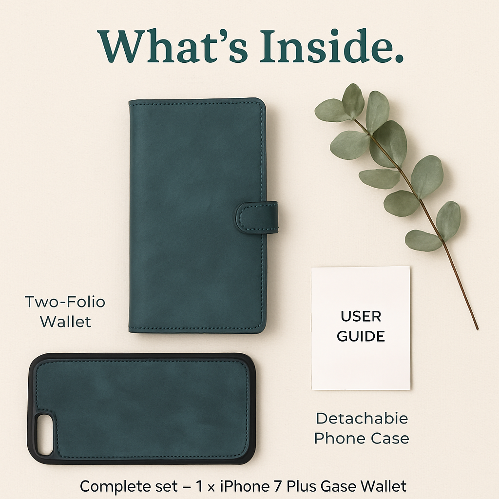 Wallet Case with Card Slot - Slim Detachable Wallet System