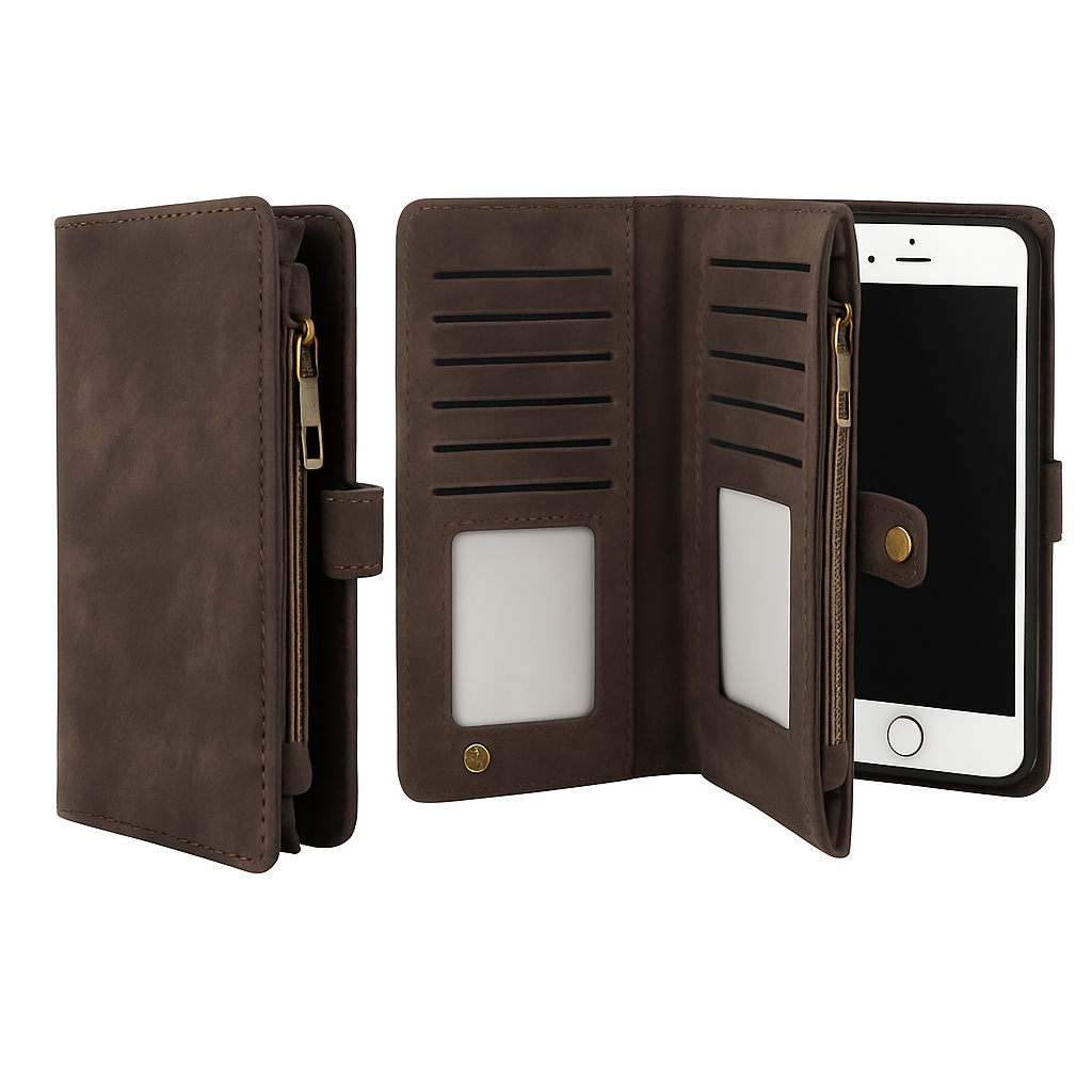 Wallet Case with Card Slot - Slim Detachable Wallet System