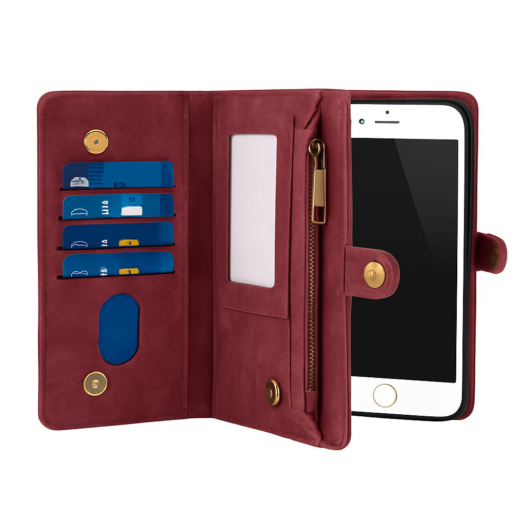Wallet Case with Card Slot - Slim Detachable Wallet System