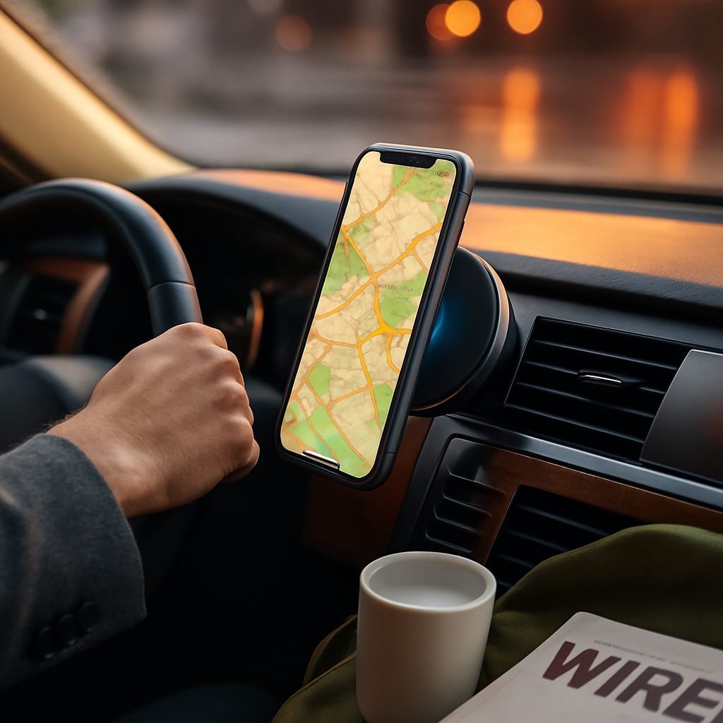 Magnetic Wireless Car Charger & Phone Holder Mount