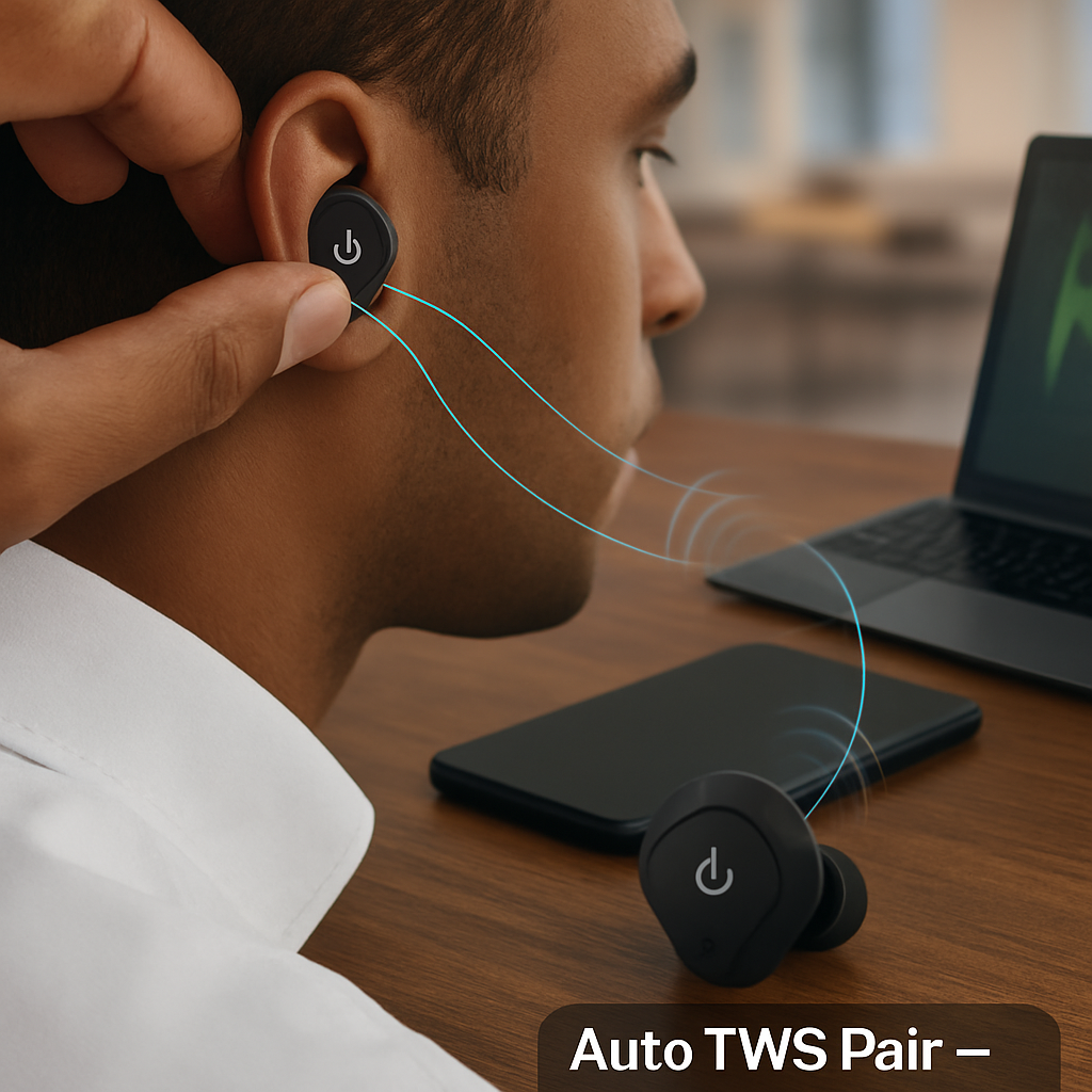 True Wireless Earbuds with Noise Cancellation