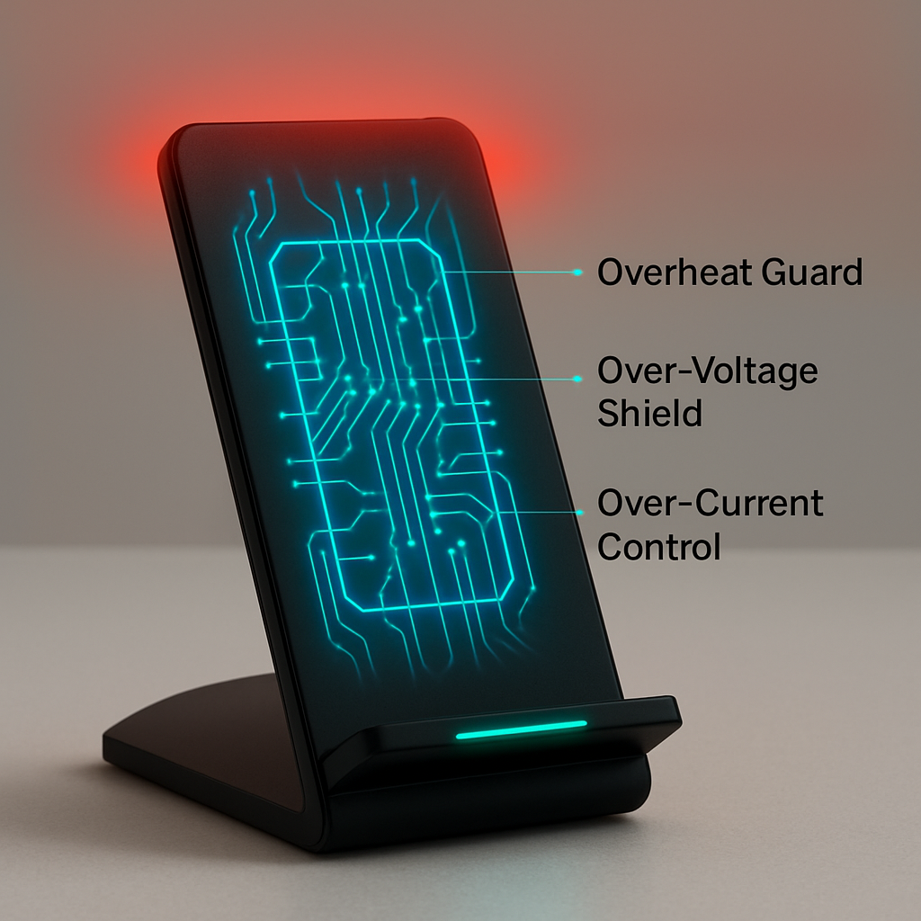 Wireless Charger with Dual Coils - Fast, Case-Friendly Stand