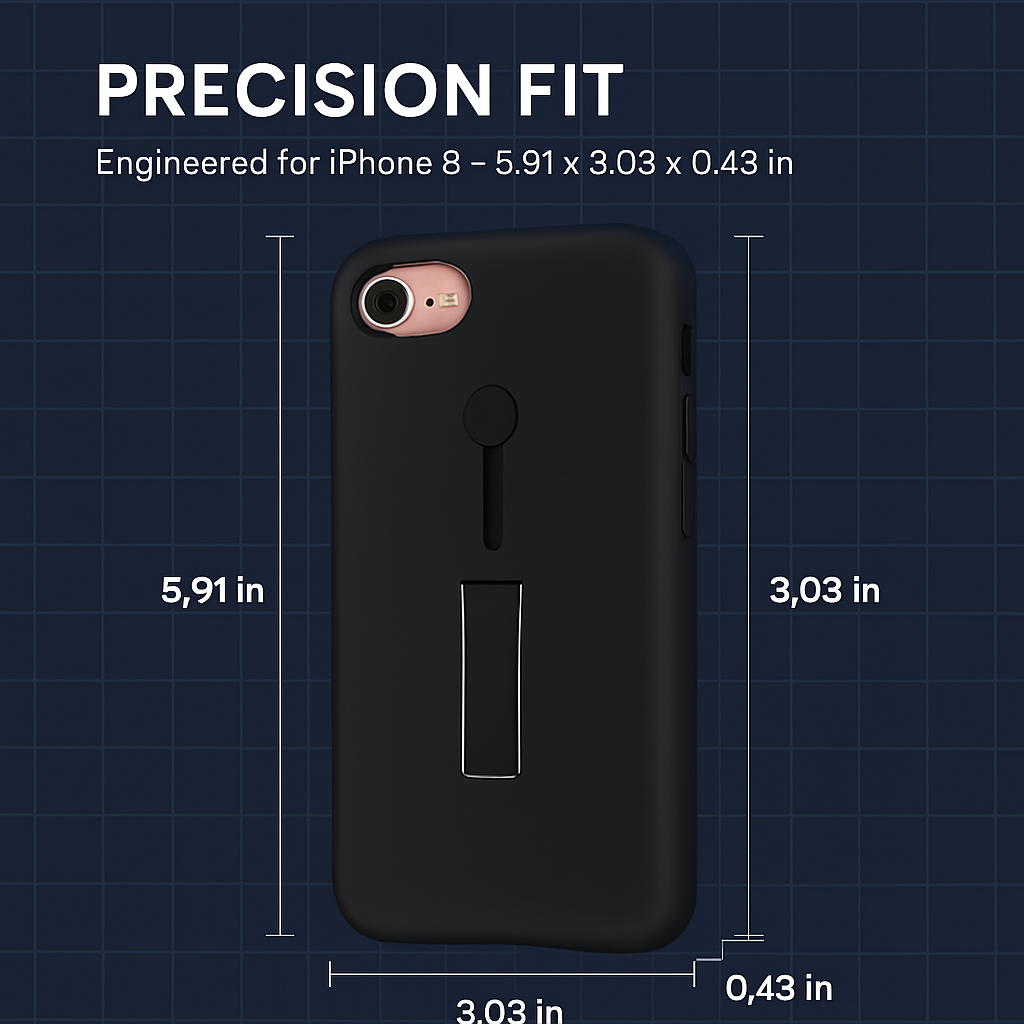 Finger Strap Phone Case with Kickstand for Secure Grip
