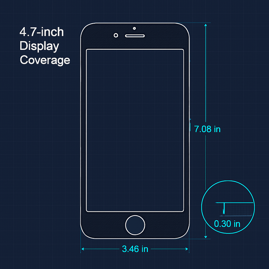 3D Curved Glass Screen Protector for iPhone 6s