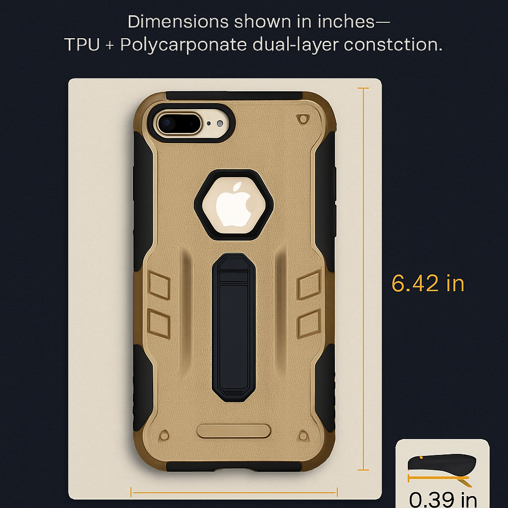 Rugged Case for iPhone 8 Plus - Durable Protection, Grippy