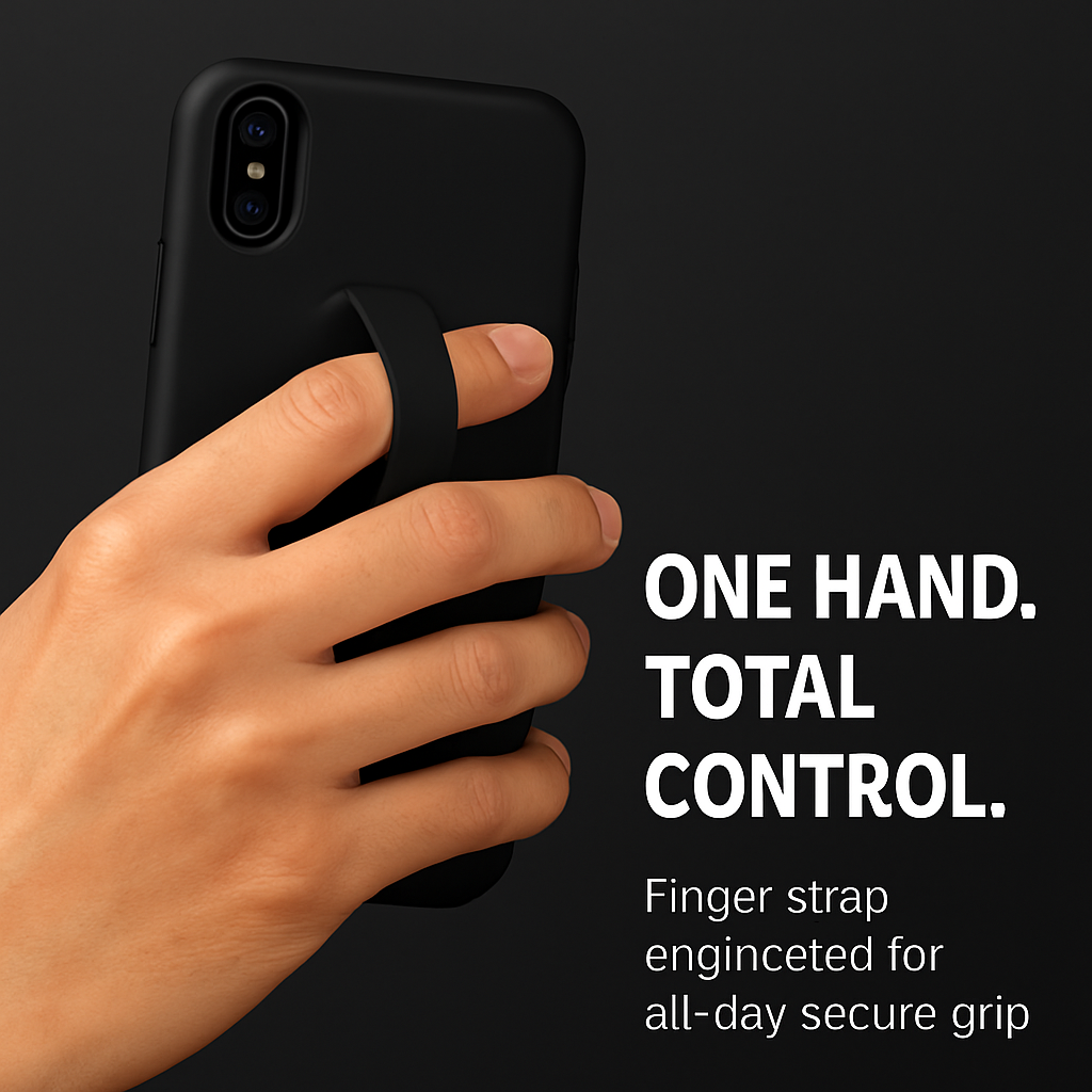Finger Strap iPhone X Case with Kickstand