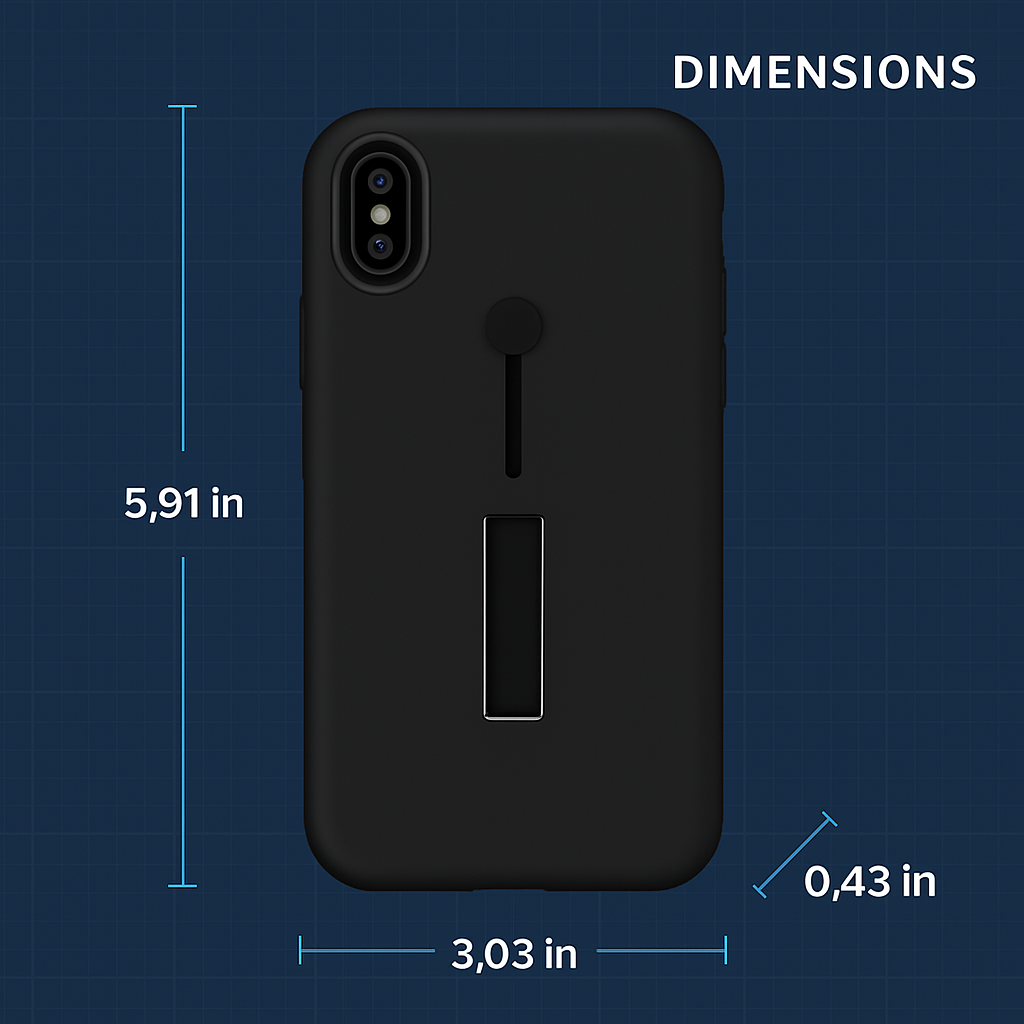 Finger Strap iPhone X Case with Kickstand