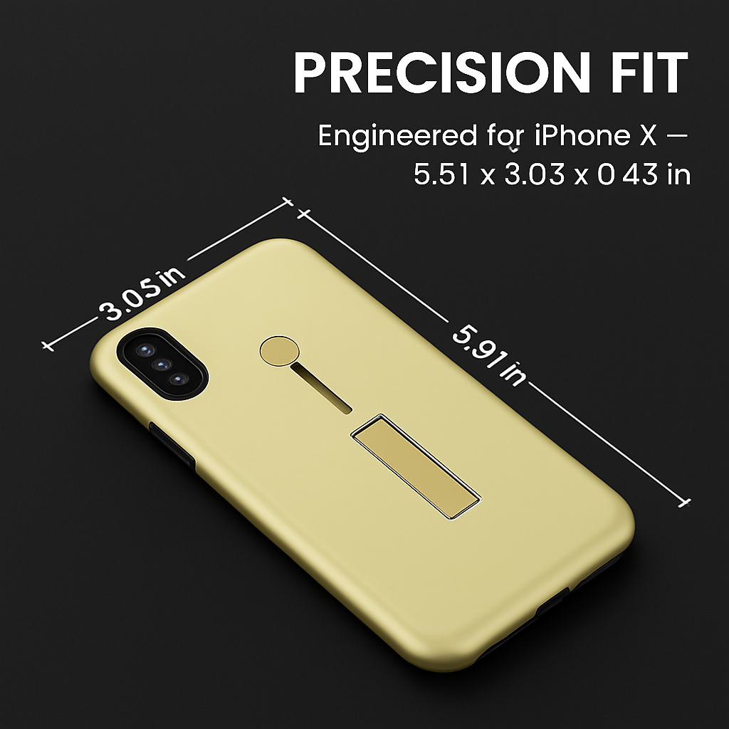 Finger Strap iPhone X Case with Kickstand