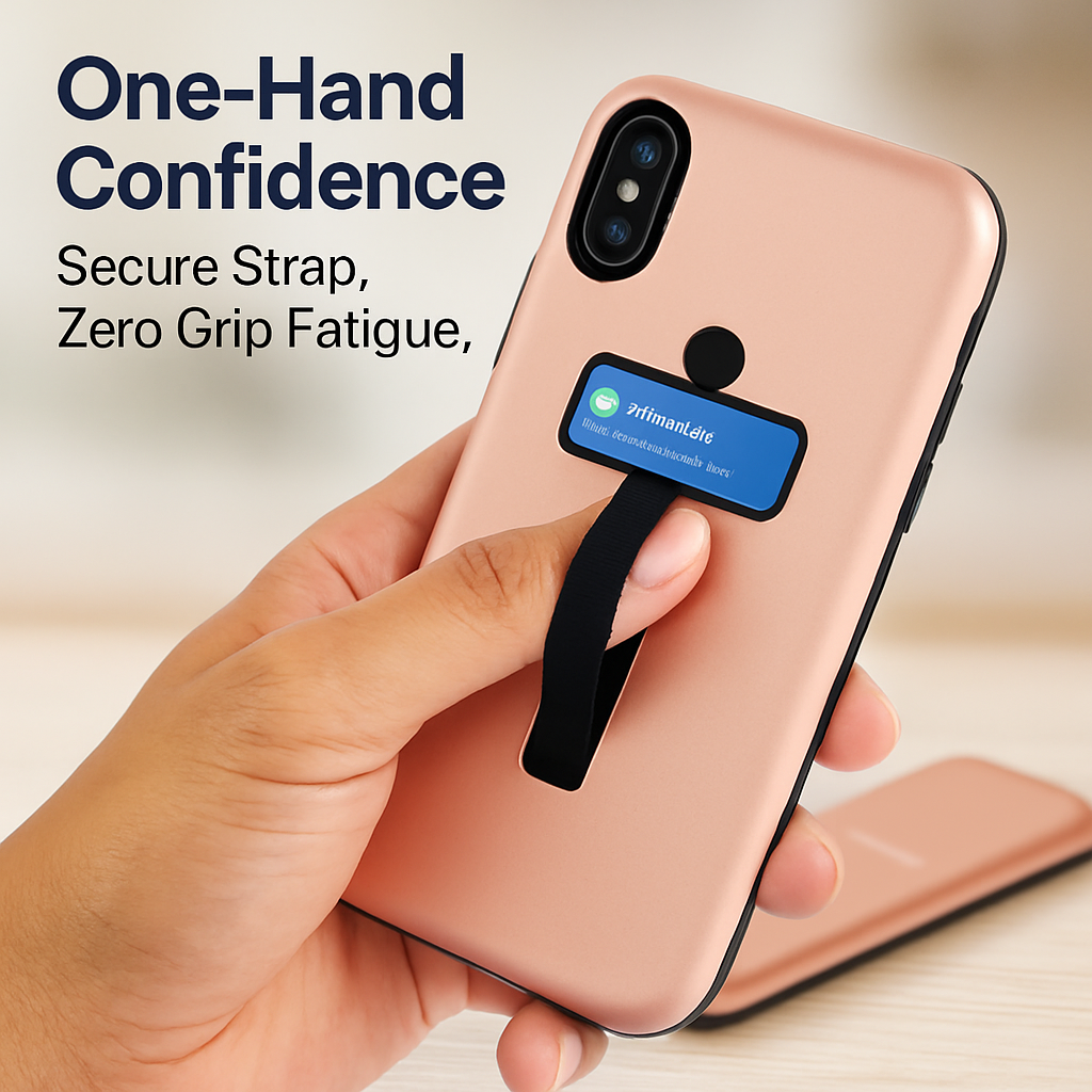 Finger Strap iPhone X Case with Kickstand