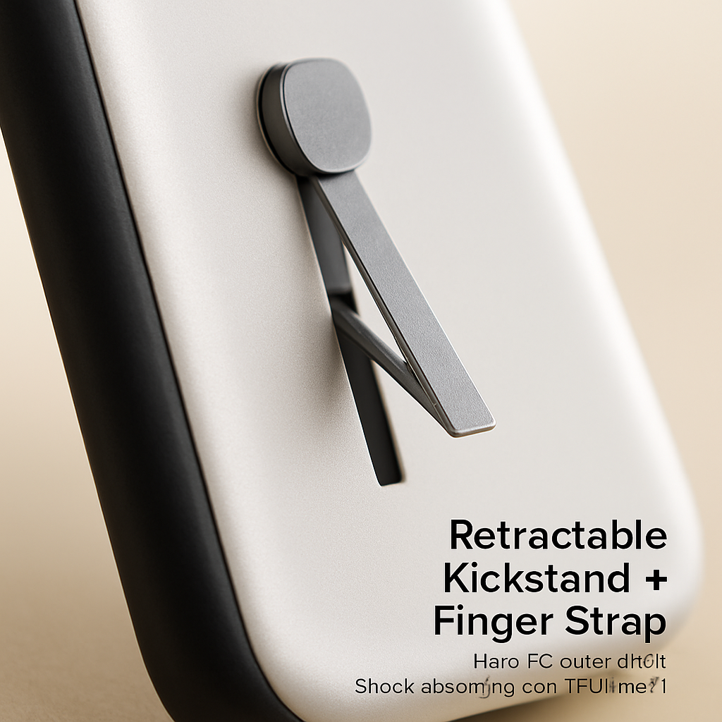 Finger Strap iPhone X Case with Kickstand