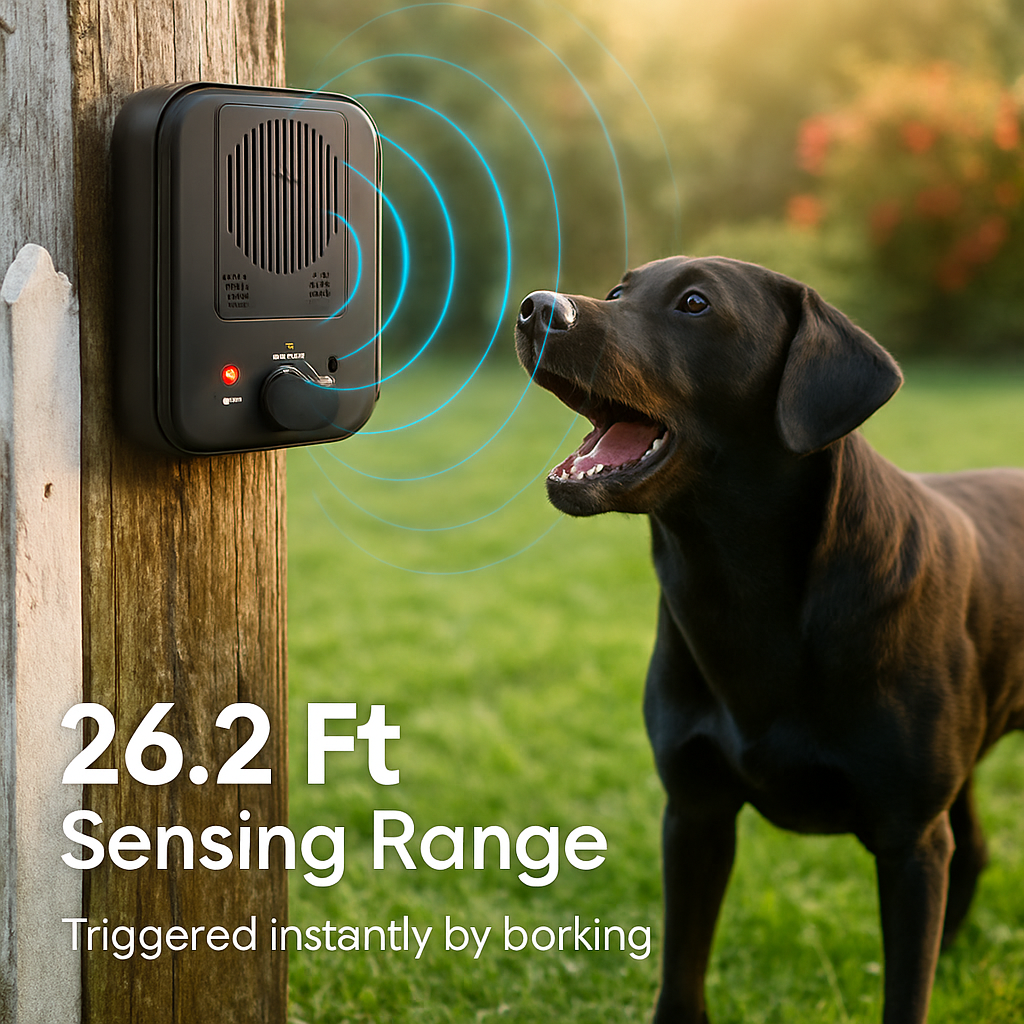 Ultrasonic Anti-barking Device for Indoor/Outdoor Dog Bark Control