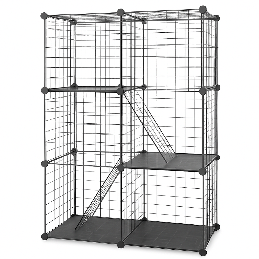 Cat Playpen Cage - Multi-Tier Indoor Cat House
