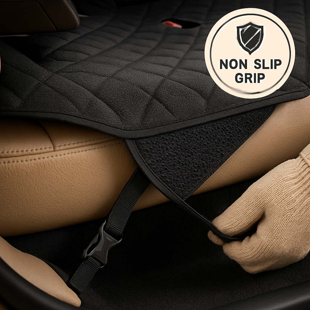 Dog Car Seat Cover for Cars with Back Seat Belt