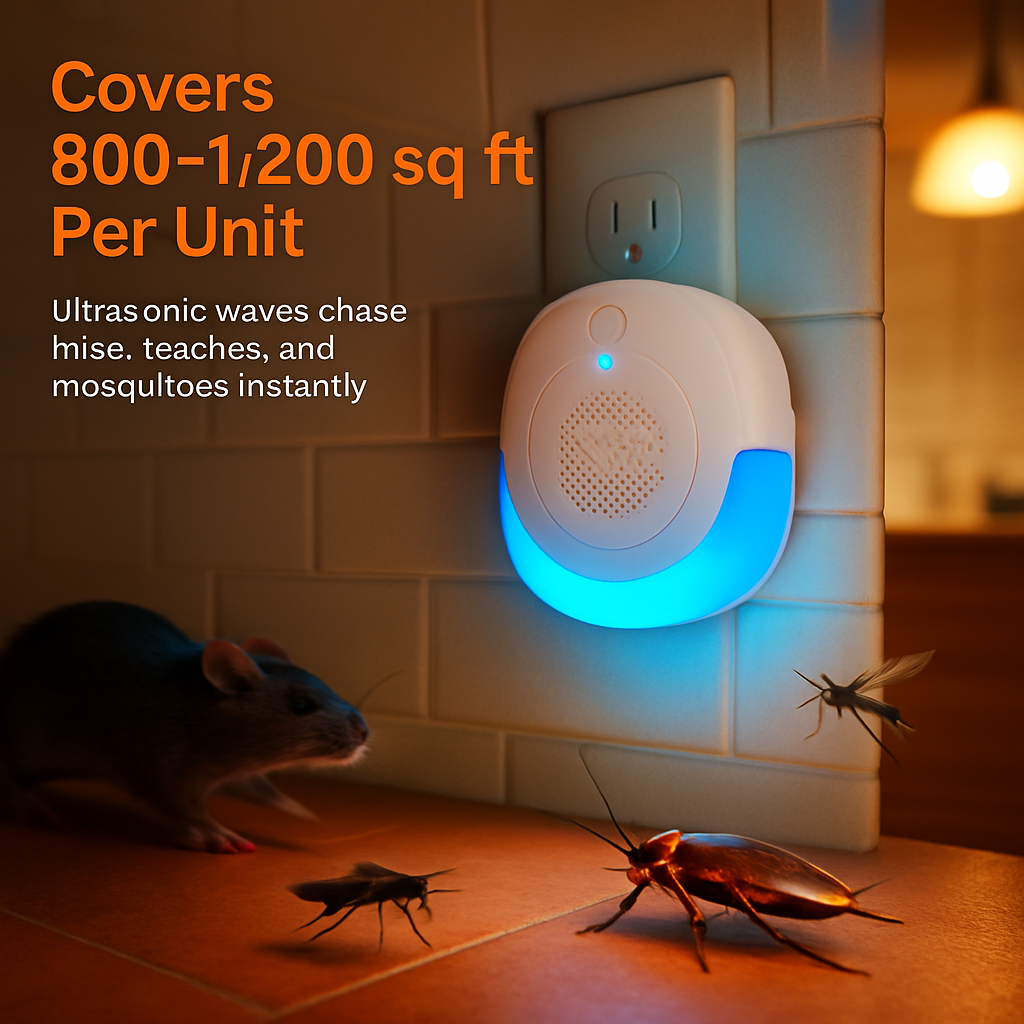 Ultrasonic Pest Repellers Plug-In for Indoor Use
