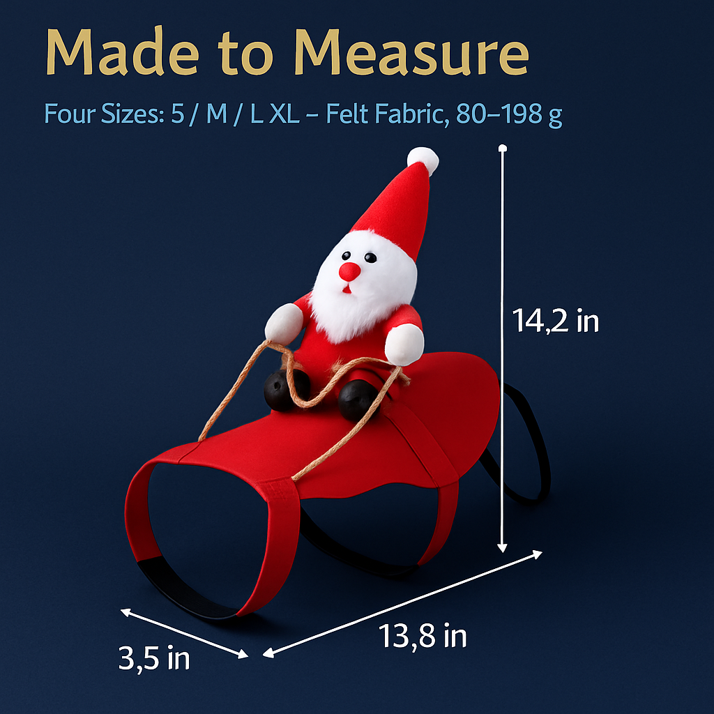 Pet Christmas Costume: Red Riding Santa Coat for Dogs