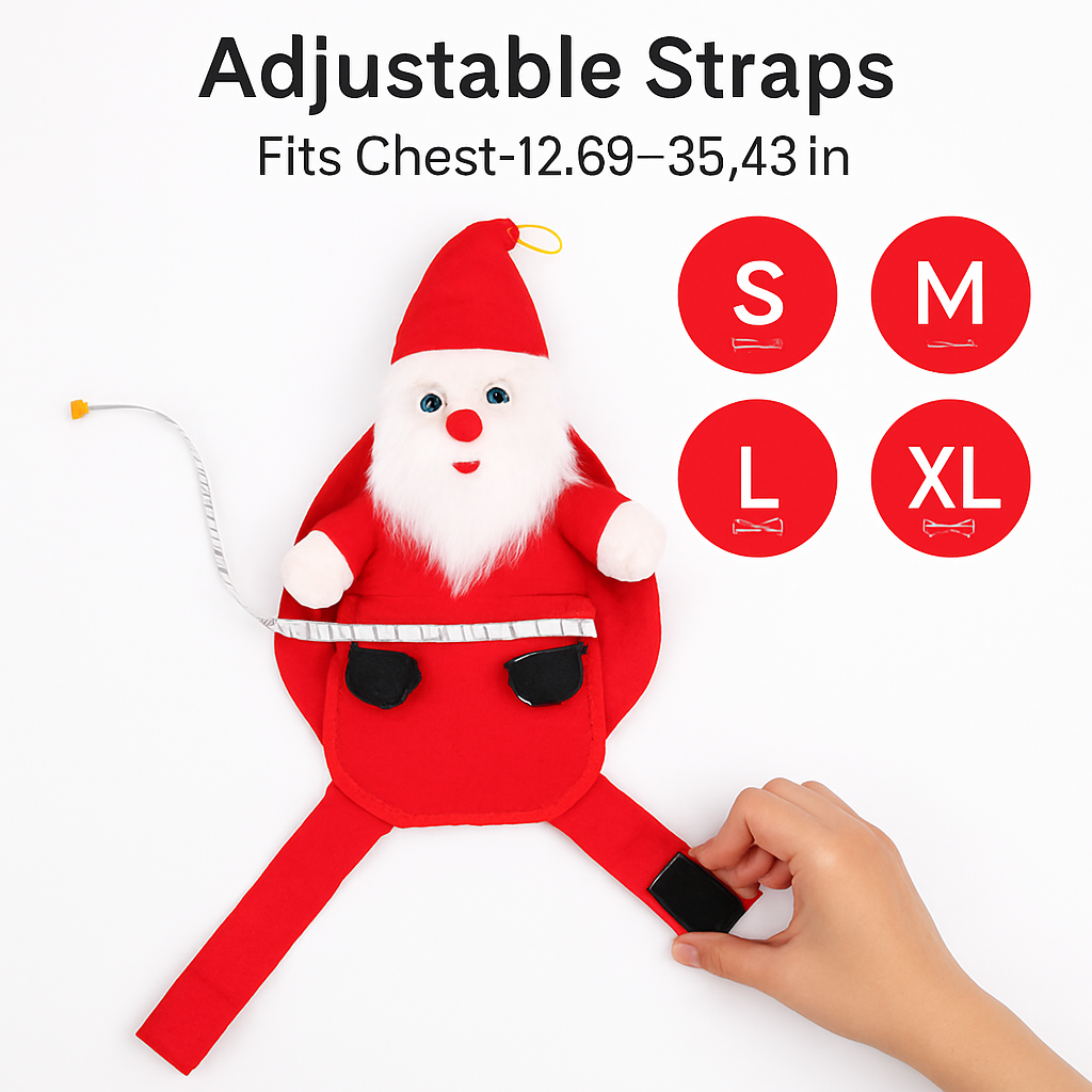 Pet Christmas Costume: Red Riding Santa Coat for Dogs