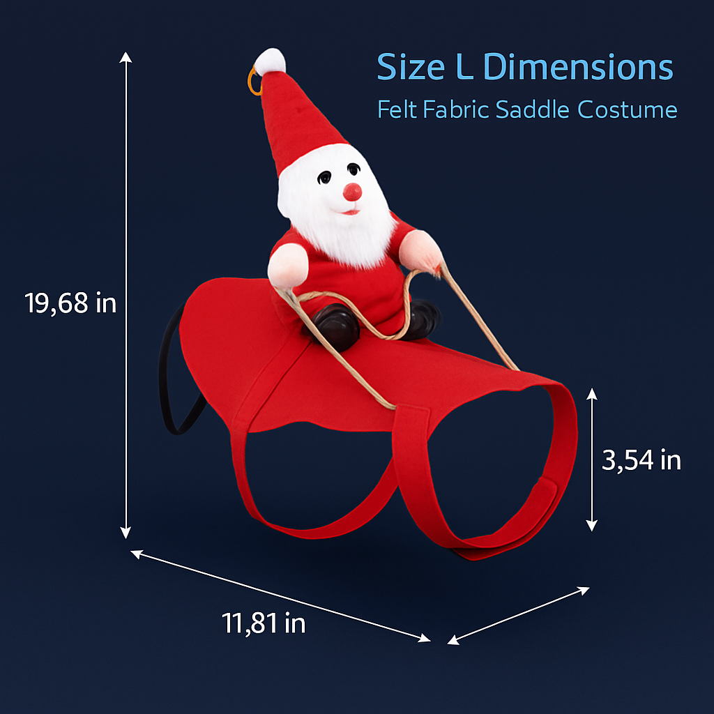 Pet Christmas Costume: Red Riding Santa Coat for Dogs