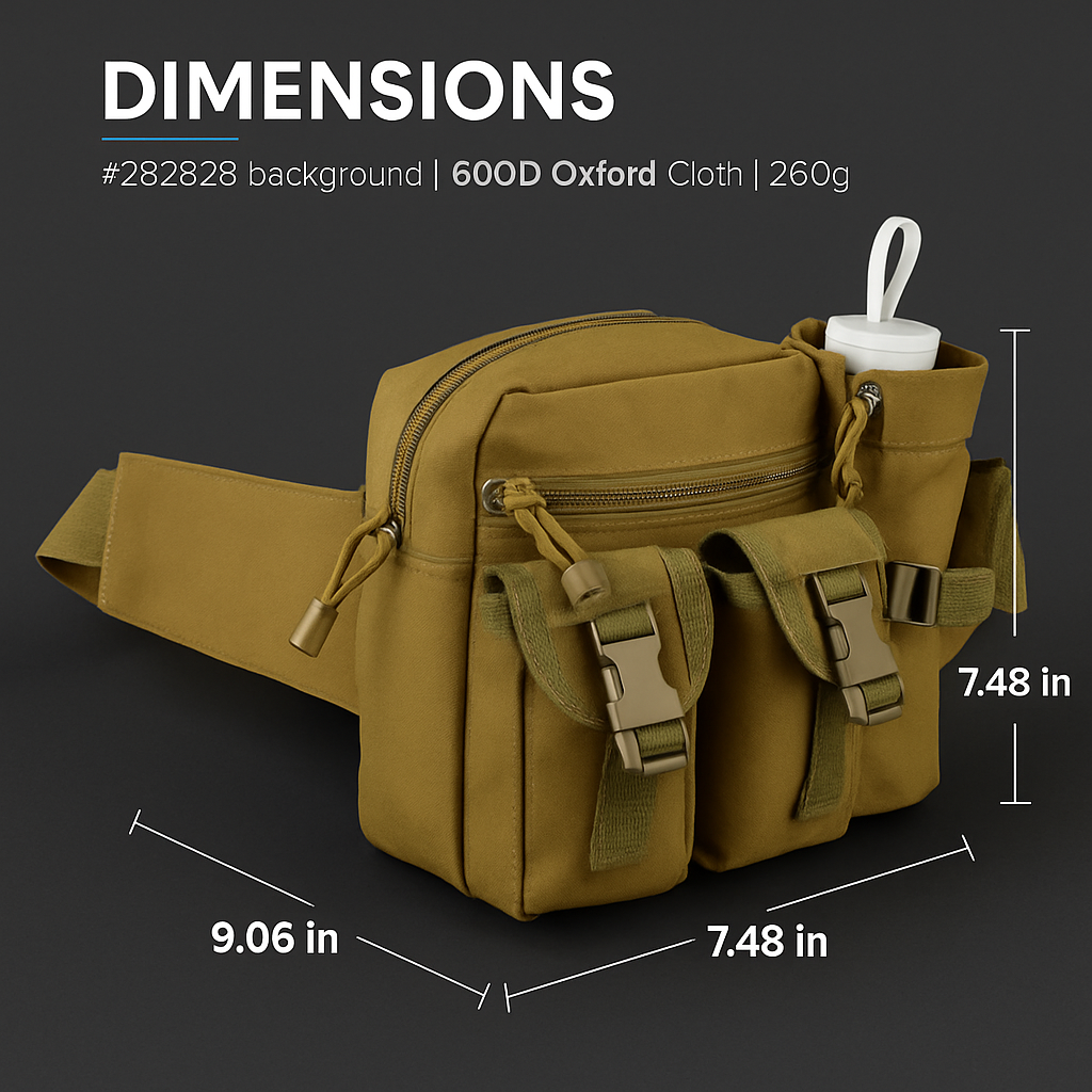 Tactical Waist Bag for Hiking, Camping, Outdoor Gear