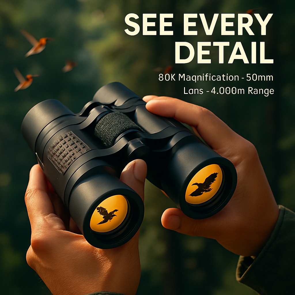 Binoculars with Wide View for Clear Outdoor Viewing