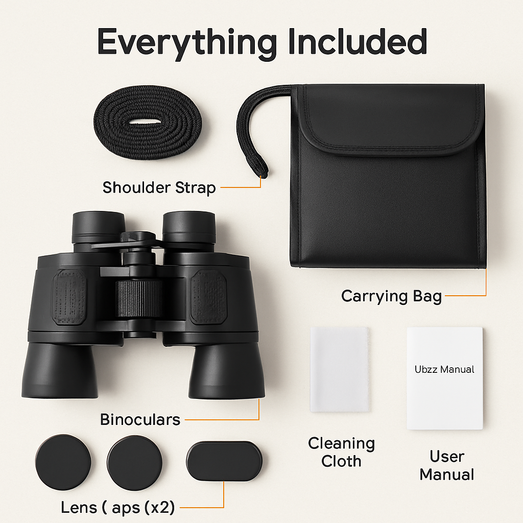 Binoculars with Wide View for Clear Outdoor Viewing