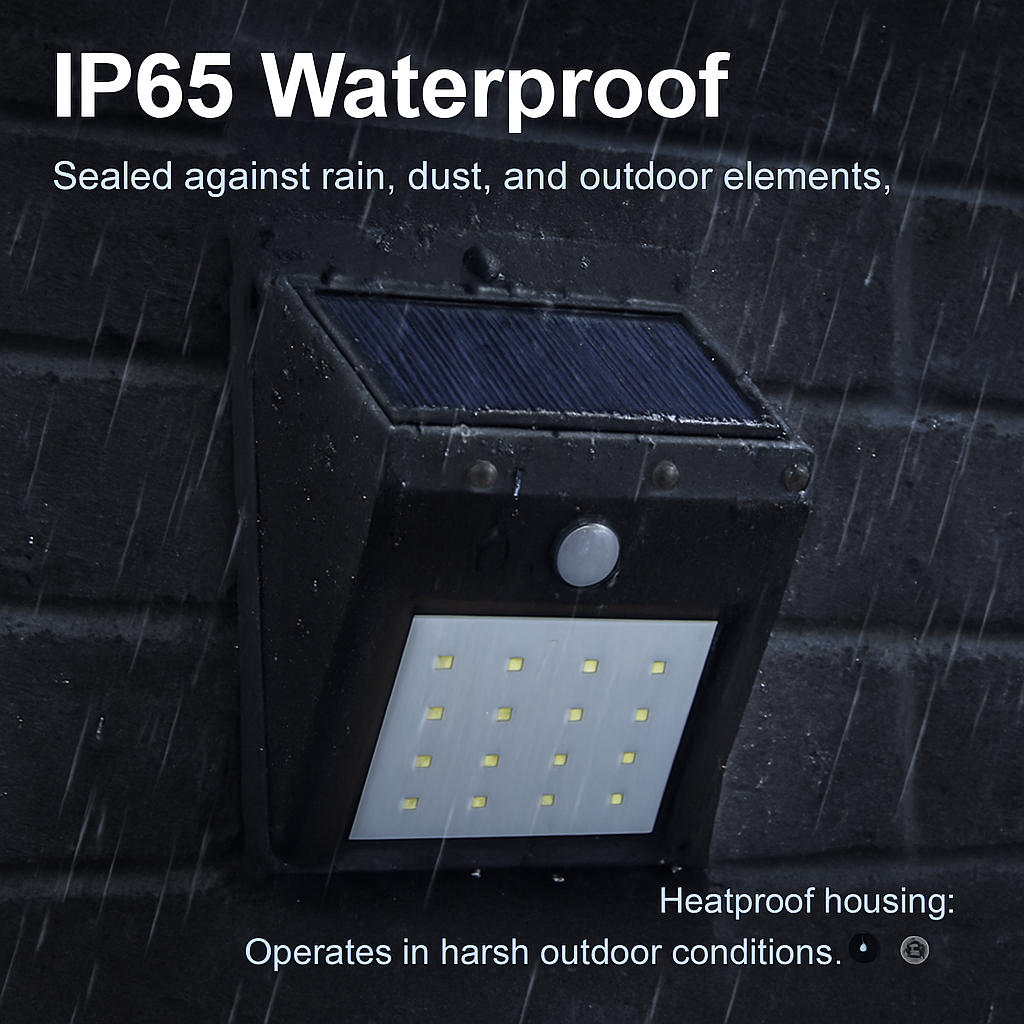 Solar Motion Sensor Light for Outdoor Security