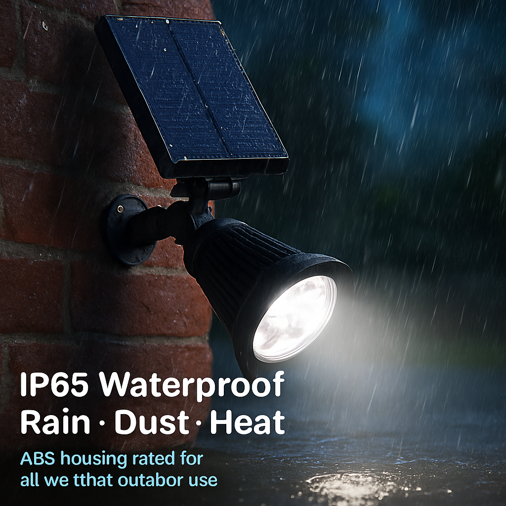 Outdoor Solar Spotlight for Walls and Pathways