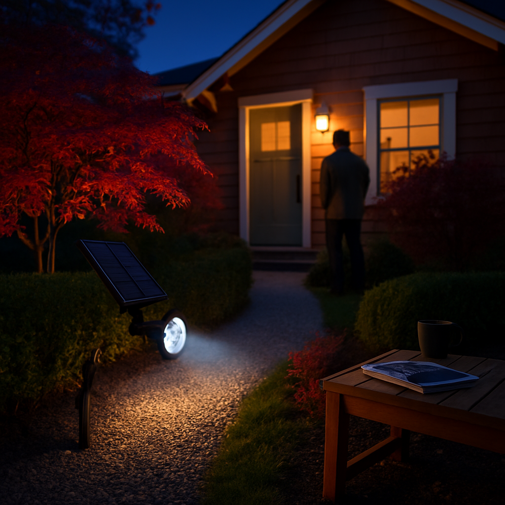 Outdoor Solar Spotlight for Walls and Pathways