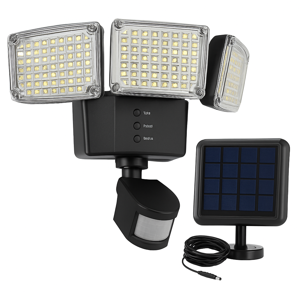 Outdoor Solar Lights with 188 LEDs & Motion Sensor