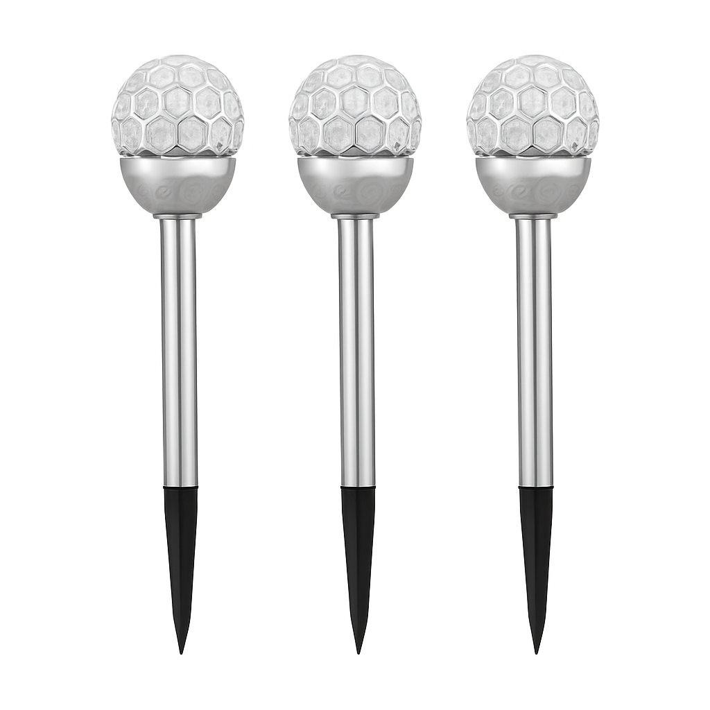 Outdoor RGB Ball Solar Garden Lights for Pathways