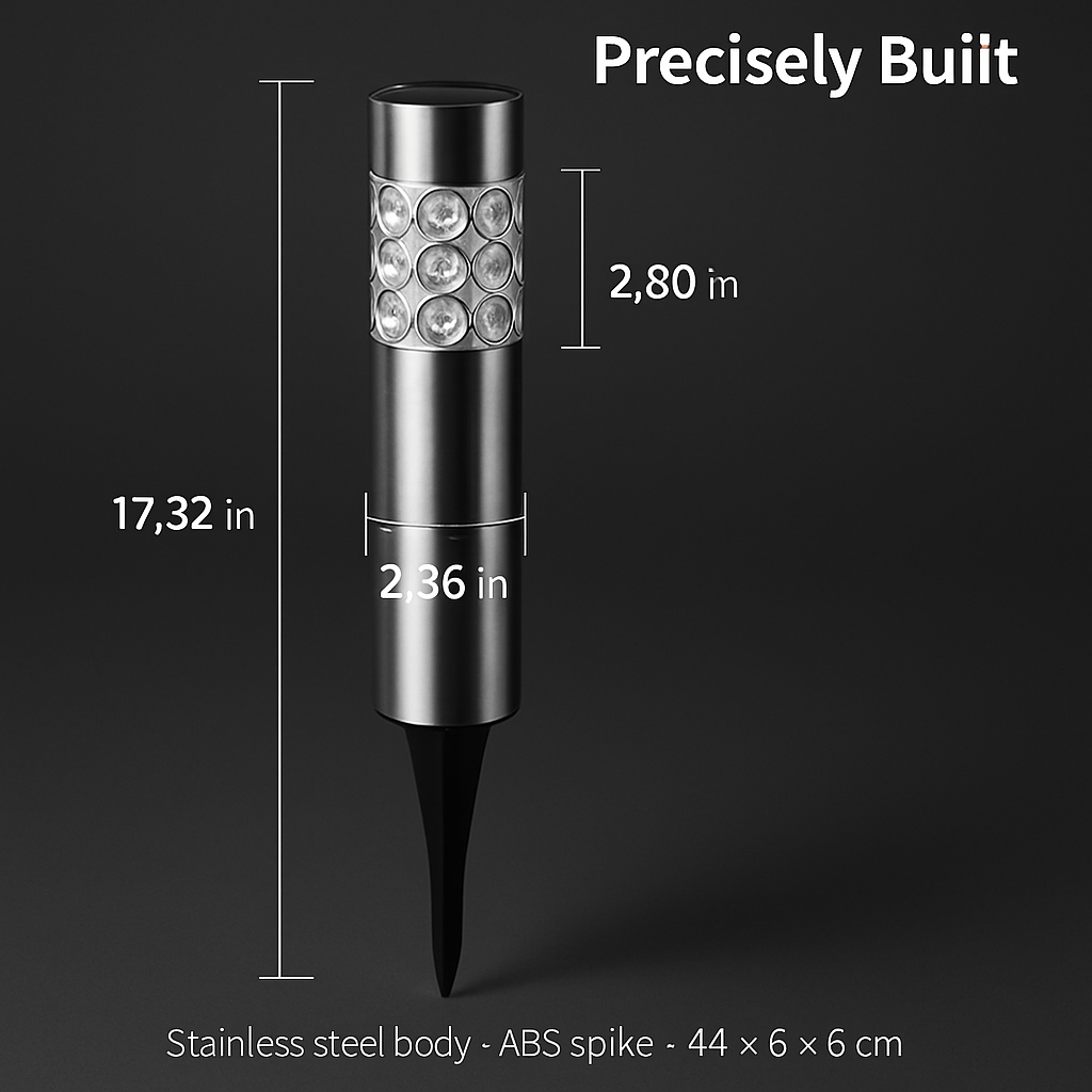 Outdoor Solar RGB Garden Lamp for Pathways