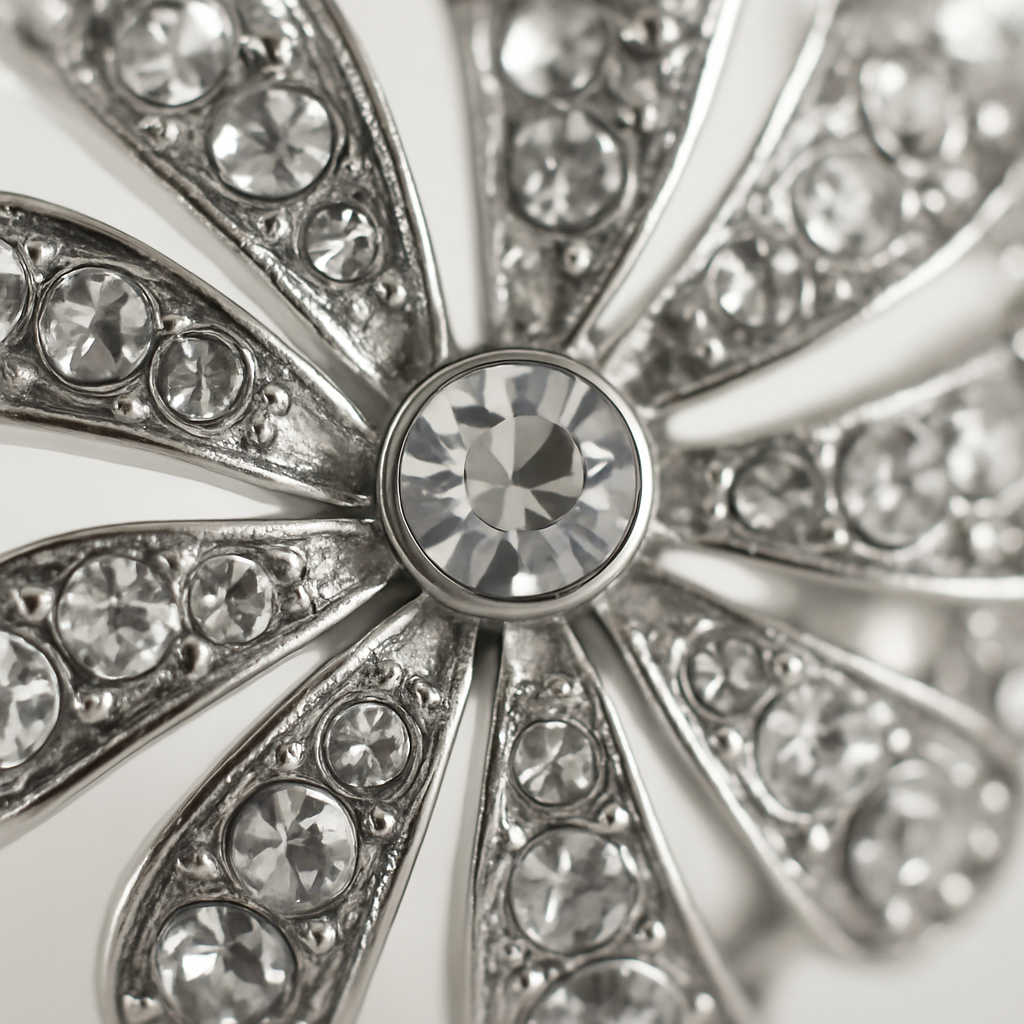 Magnetic Curtain Tiebacks with Extendable Floral Design