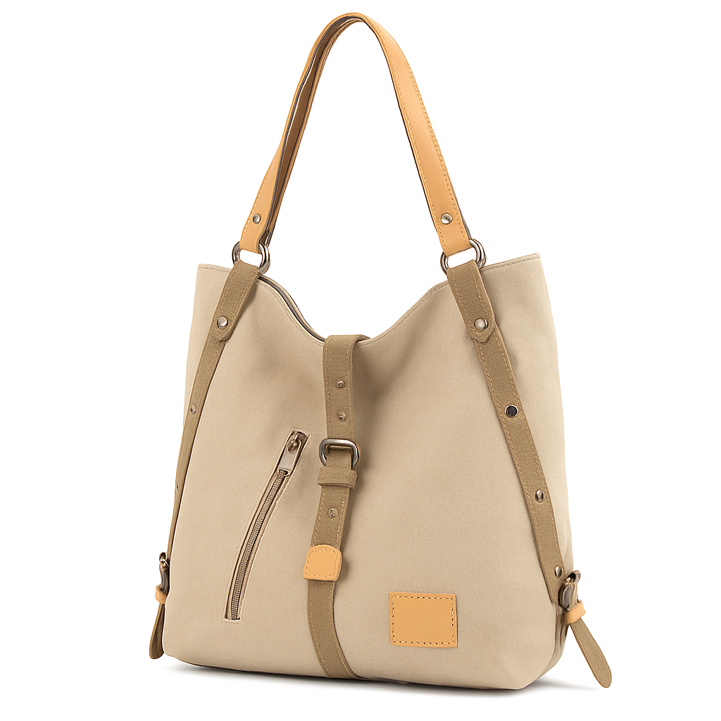 Ladies Canvas Tote Bag with Adjustable Shoulder Strap