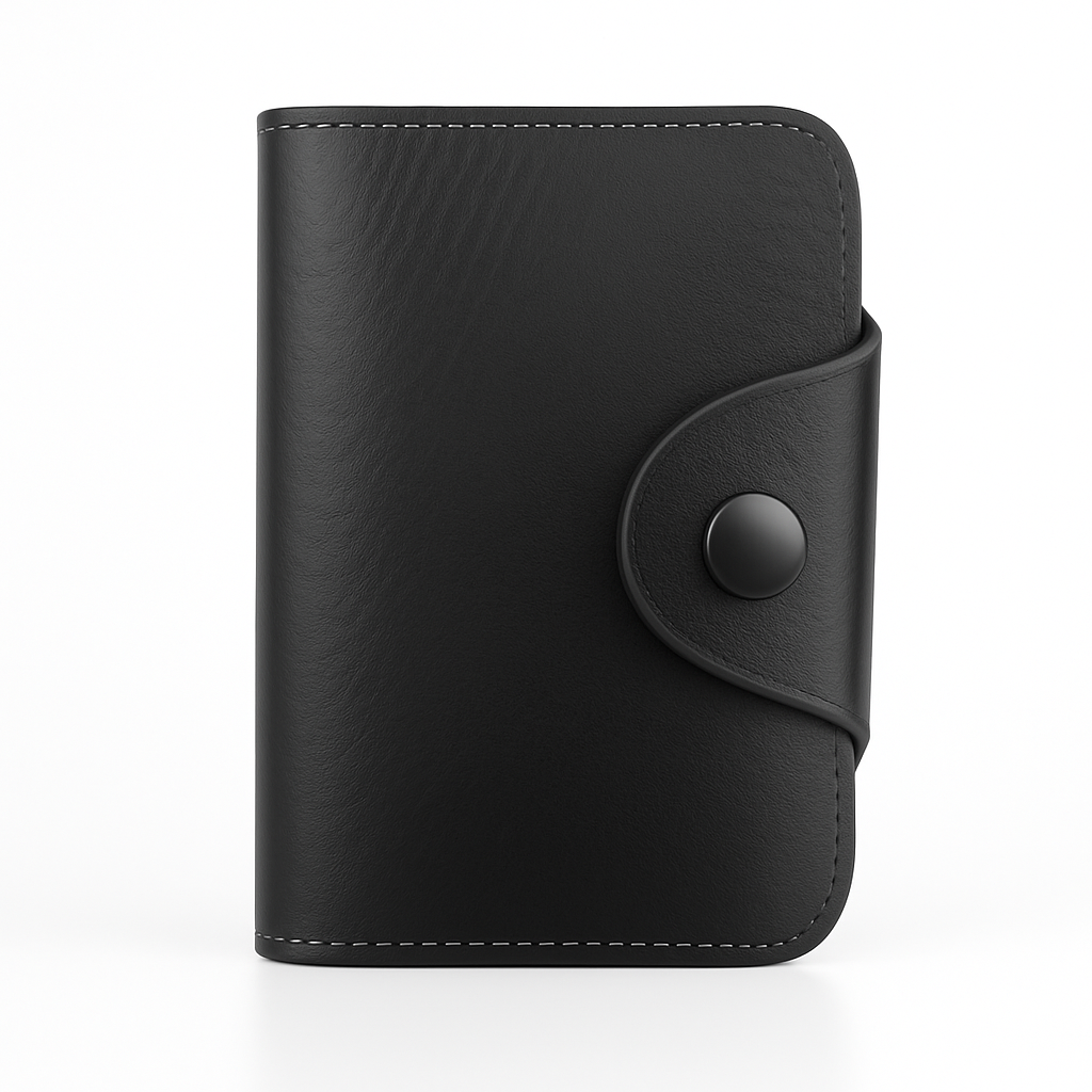 Credit Card Holder Wallet with Snap Closure