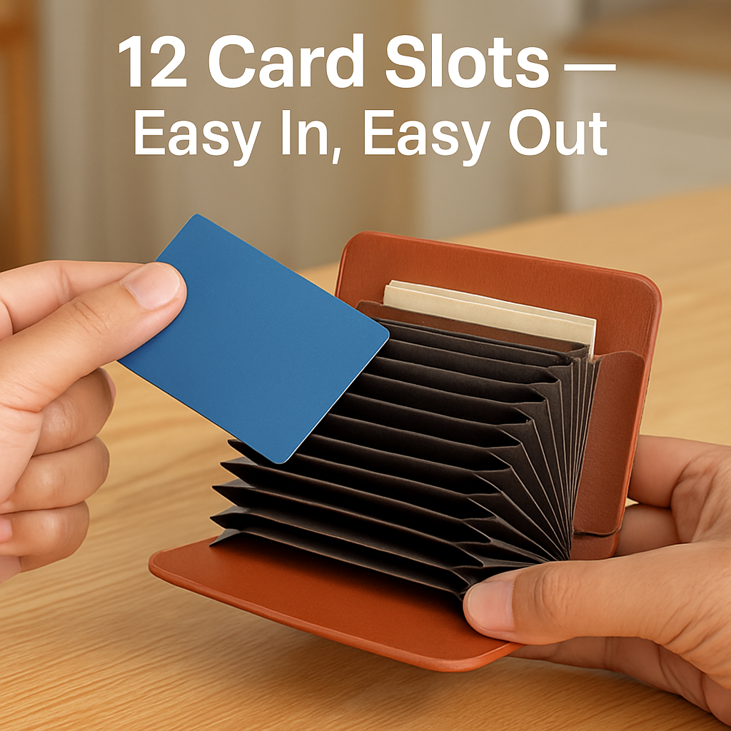 Credit Card Holder Wallet with Snap Closure