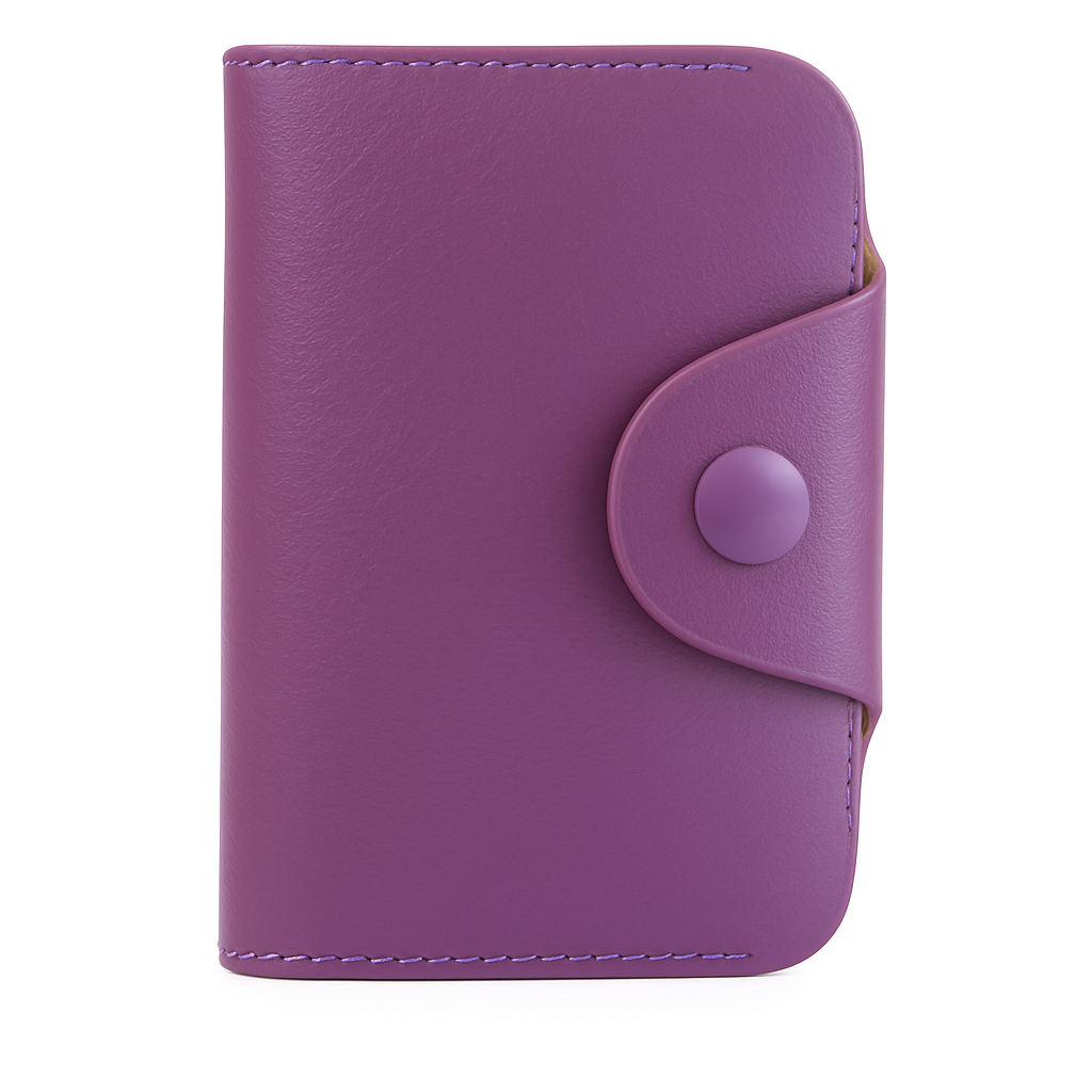 Credit Card Holder Wallet with Snap Closure