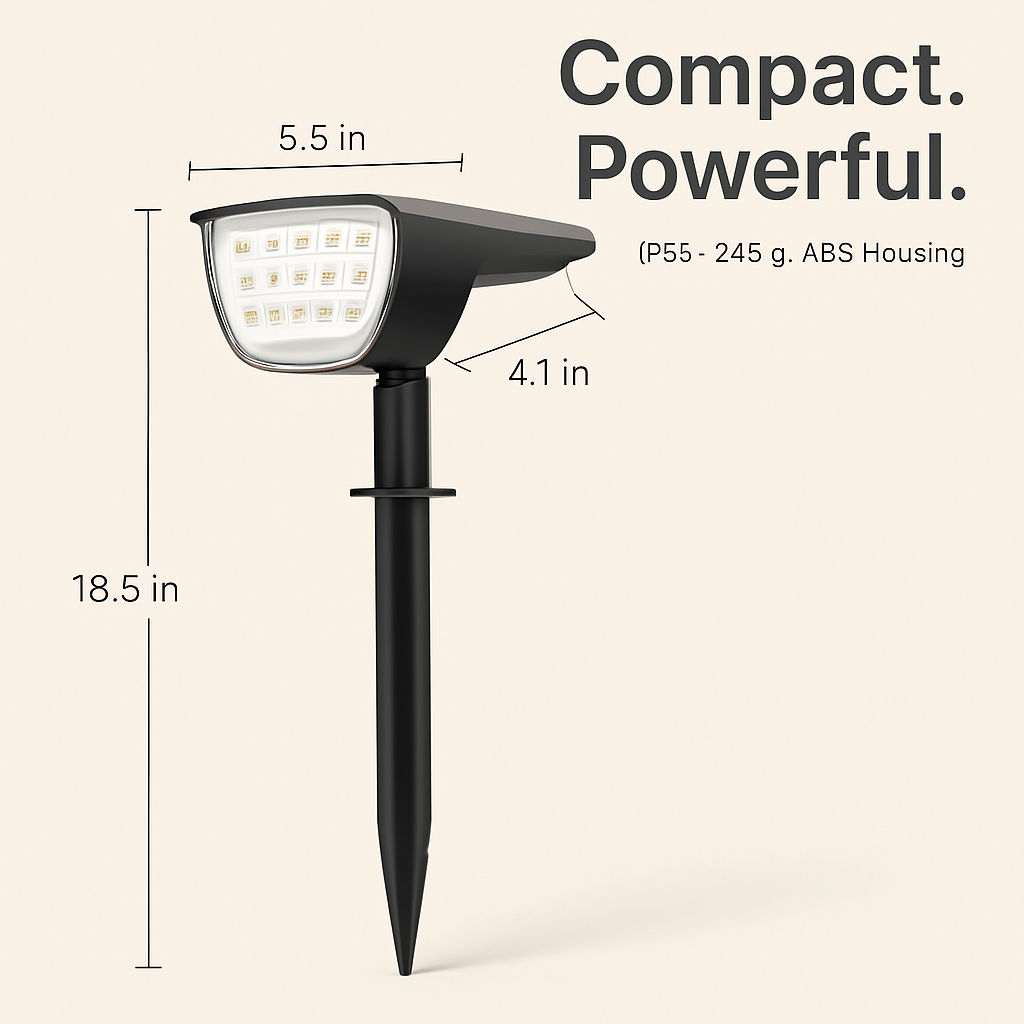 Solar Landscape Spotlight for Outdoor Spaces