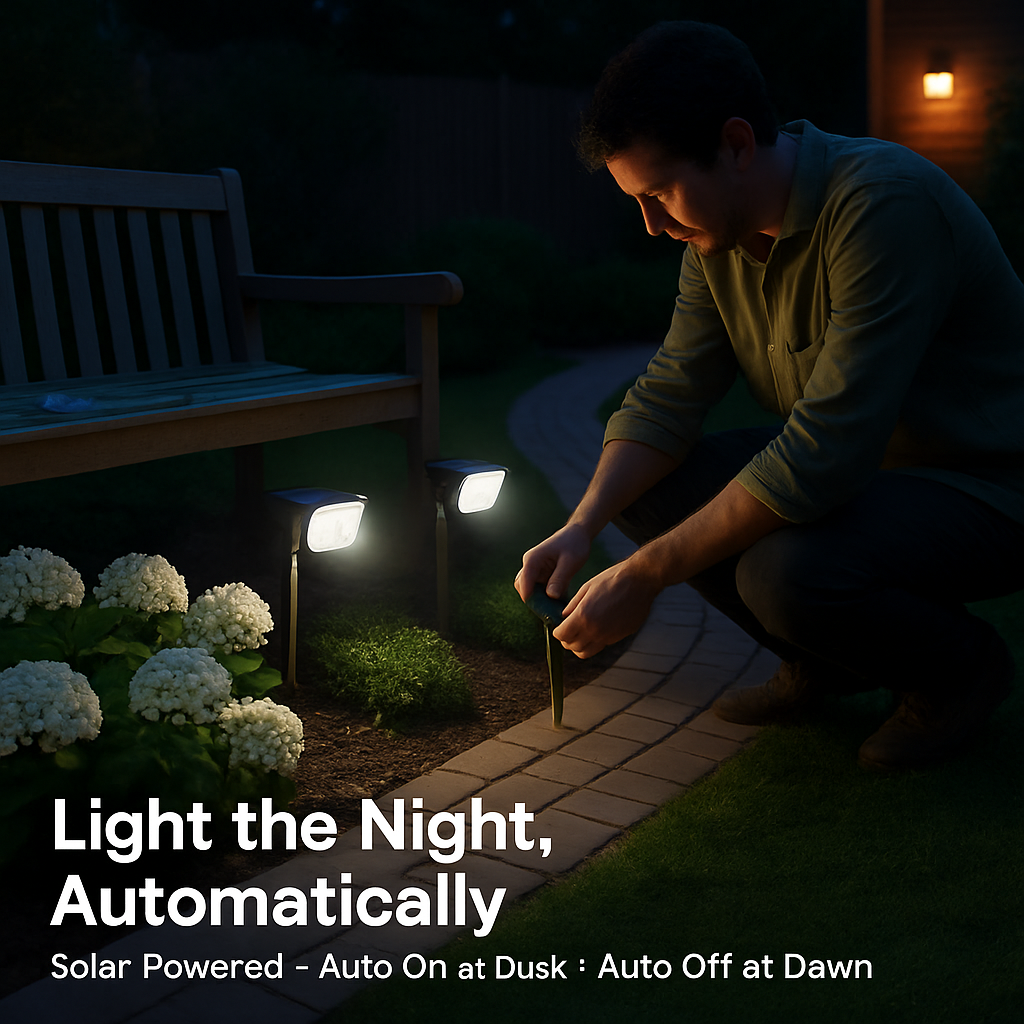 Solar Landscape Spotlight for Outdoor Spaces
