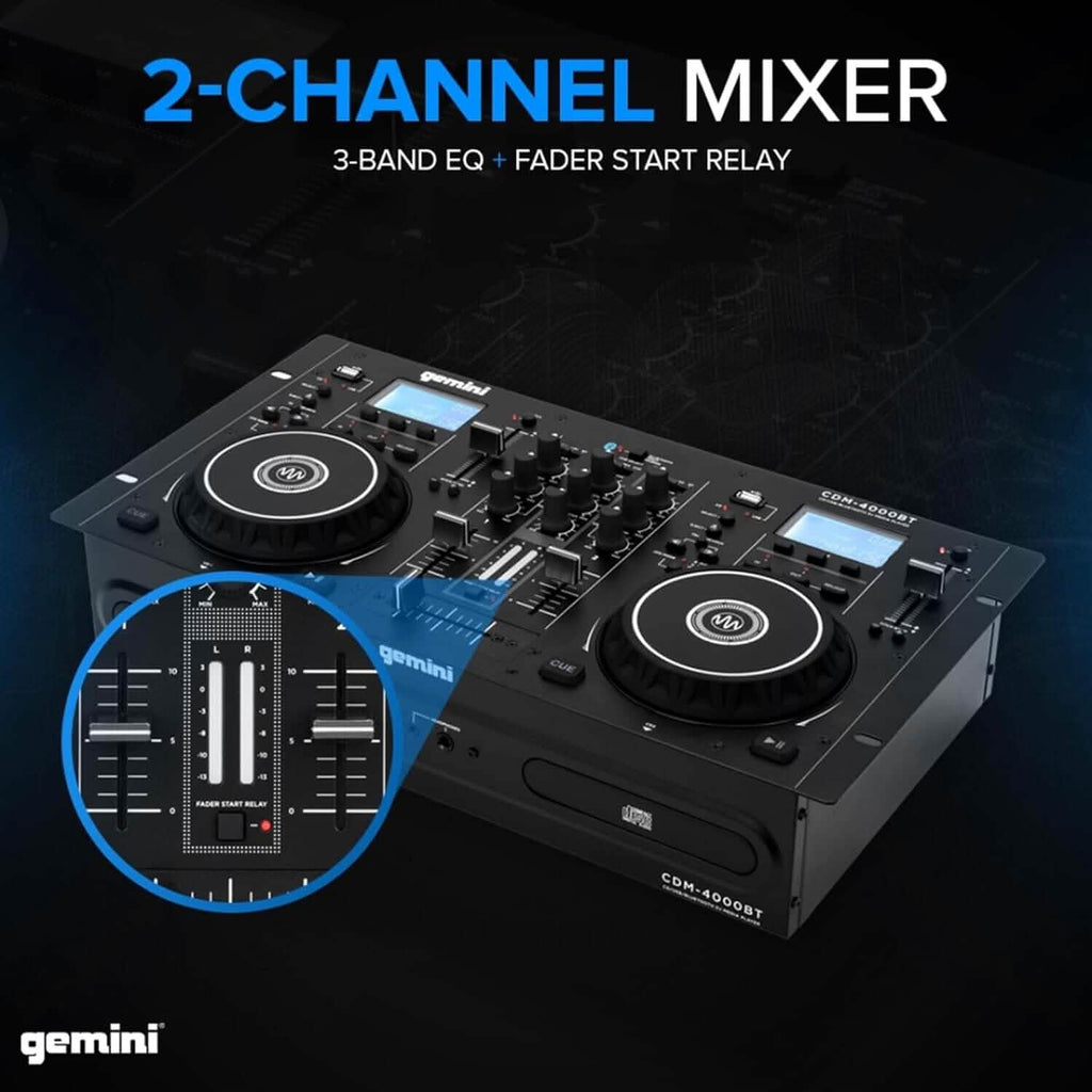 Gemini Sound CDM-4000BT DJミキサー（リファービッシュ品）