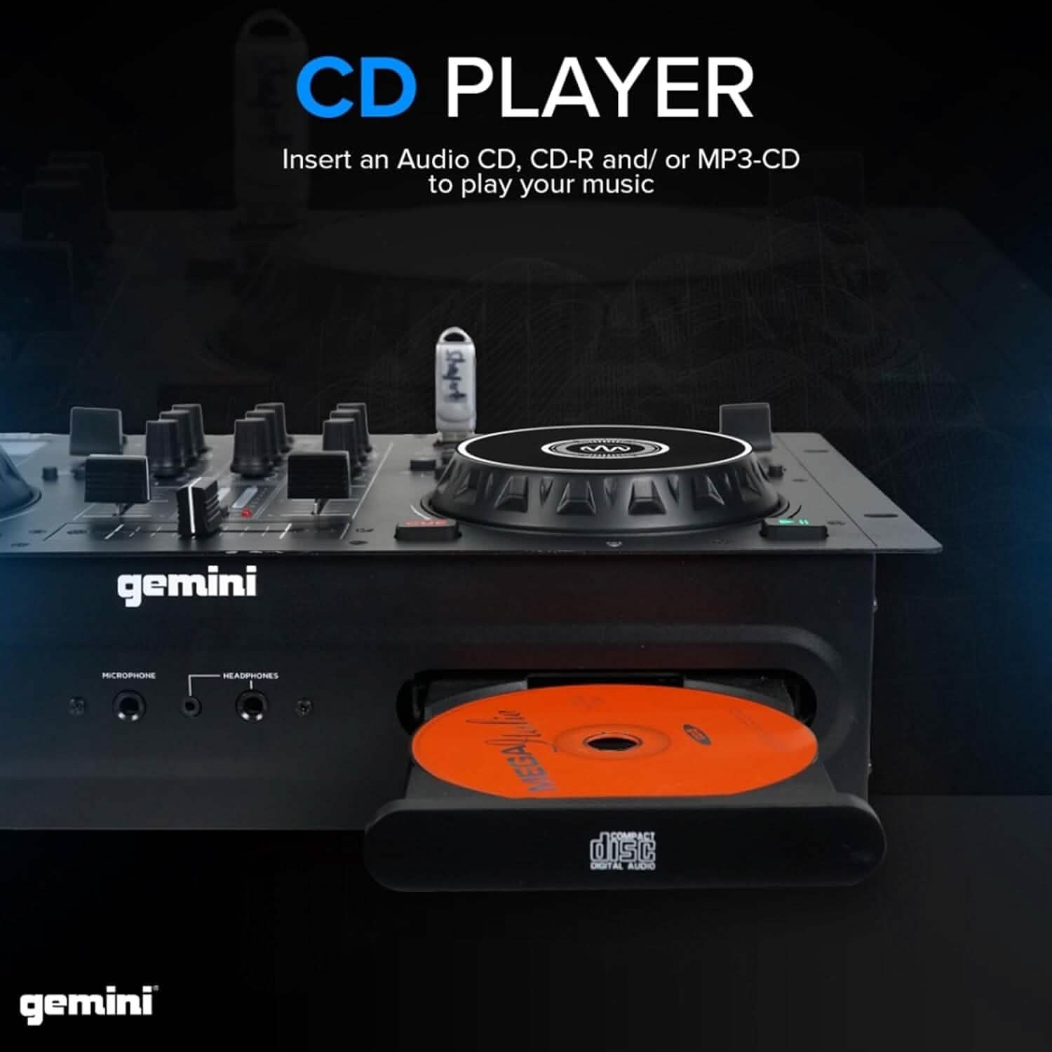 Gemini Sound CDM-4000BT DJミキサー（リファービッシュ品）