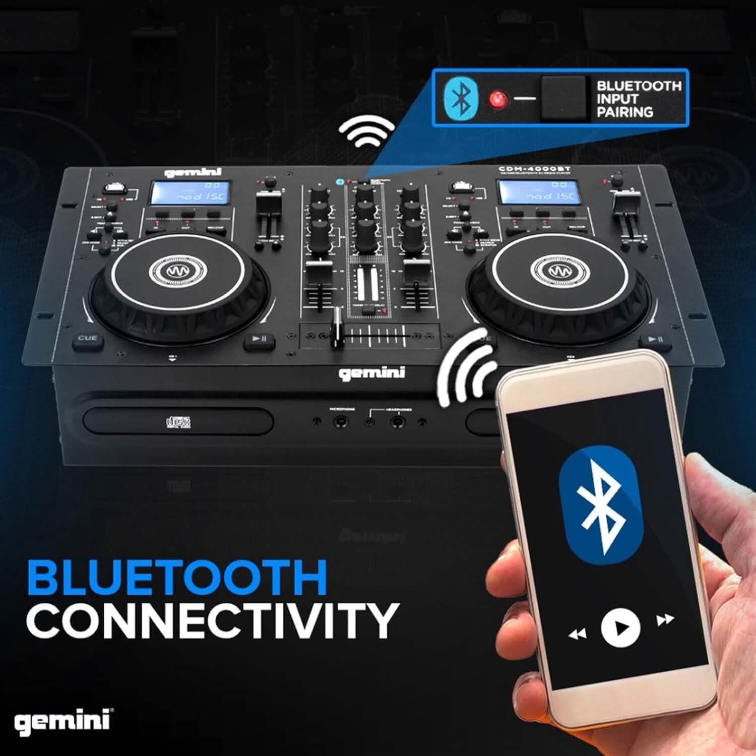 Gemini Sound CDM-4000BT DJミキサー（リファービッシュ品）
