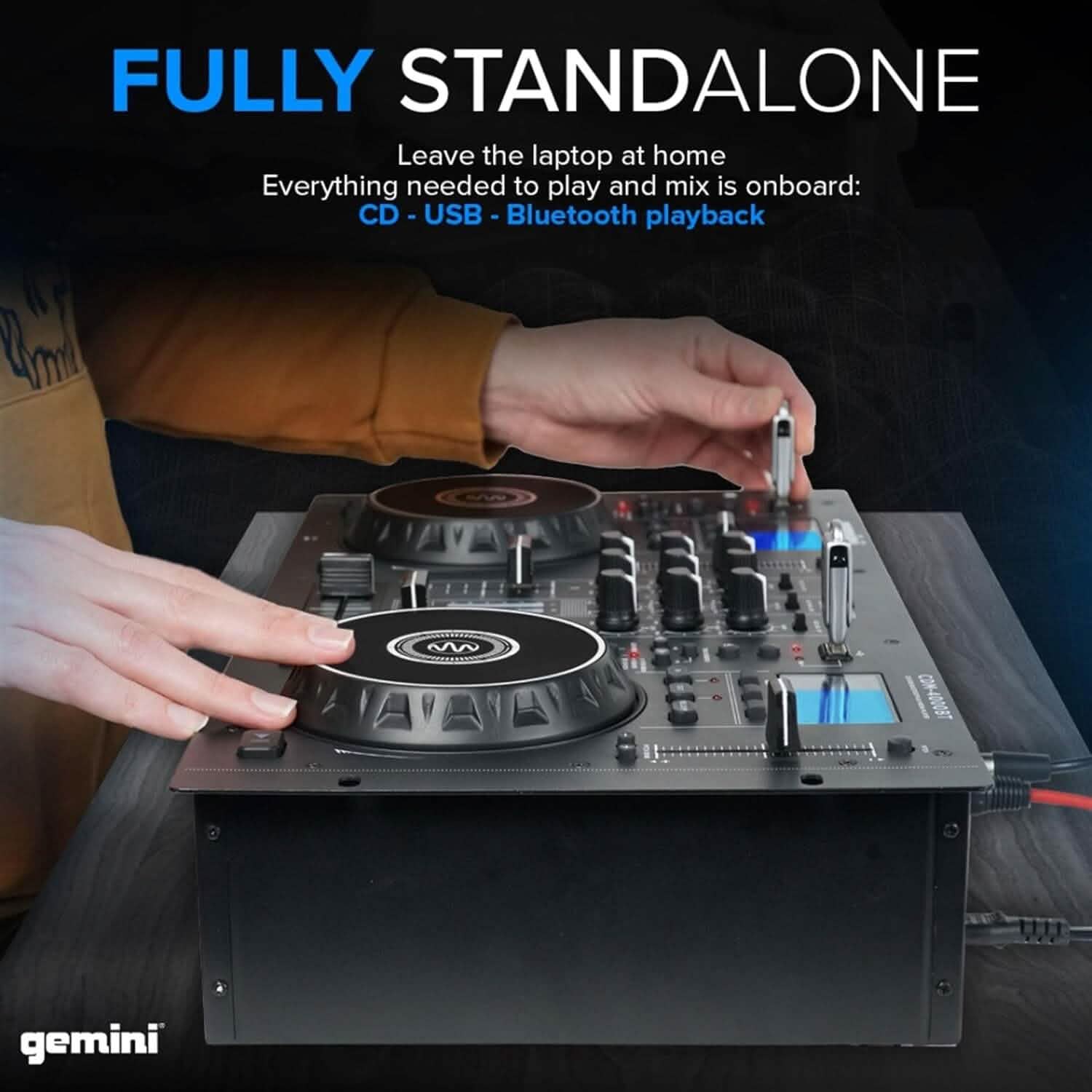 Gemini Sound CDM-4000BT DJミキサー（リファービッシュ品）