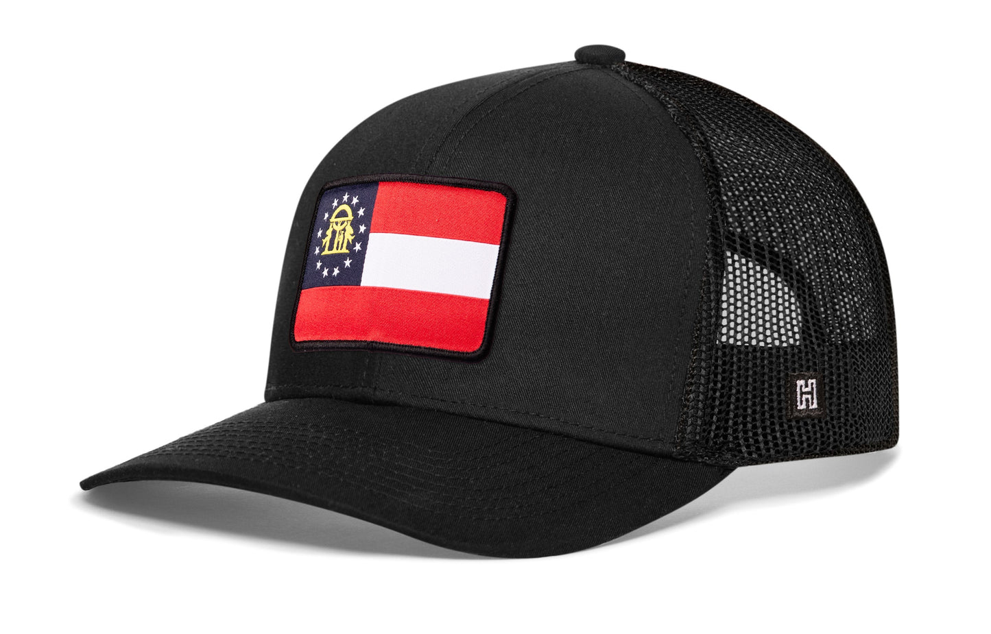 Georgia State Flag Trucker Hat  |  GA Snapback