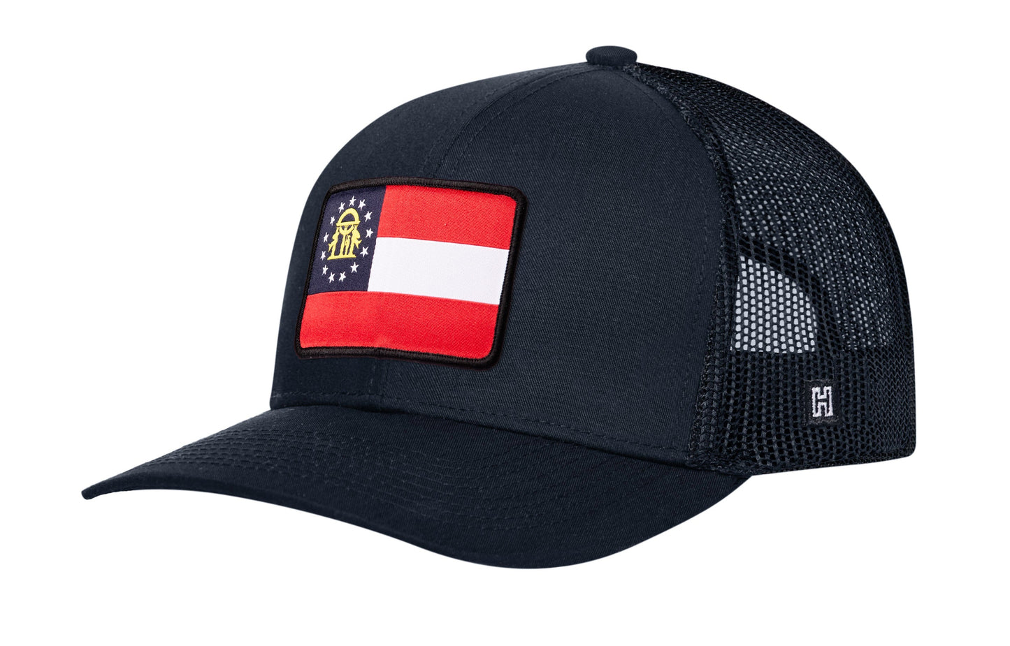 Georgia State Flag Trucker Hat  |  GA Snapback