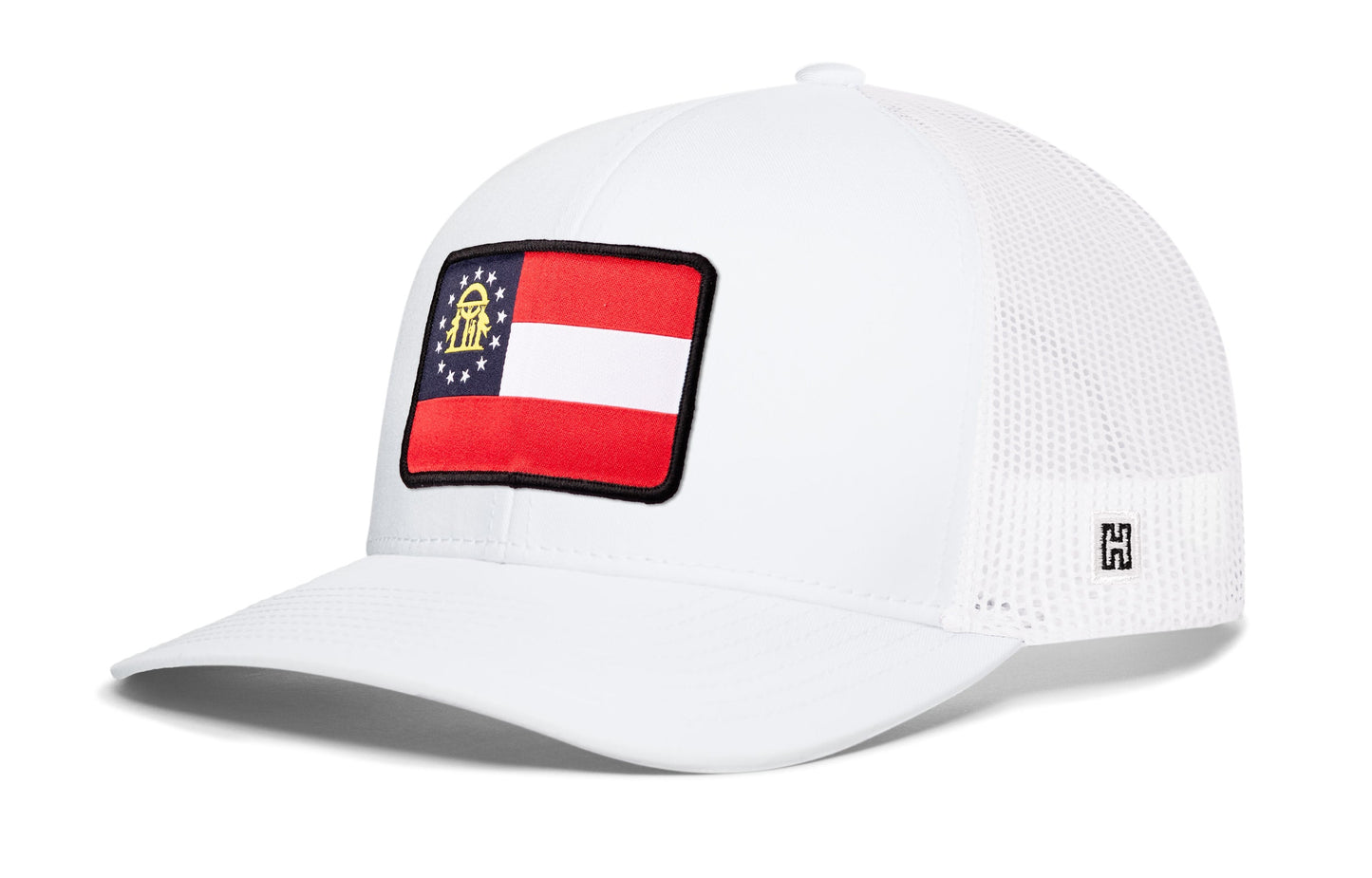 Georgia State Flag Trucker Hat  |  GA Snapback
